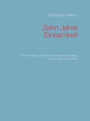 cover image of Zehn Jahre Einsamkeit